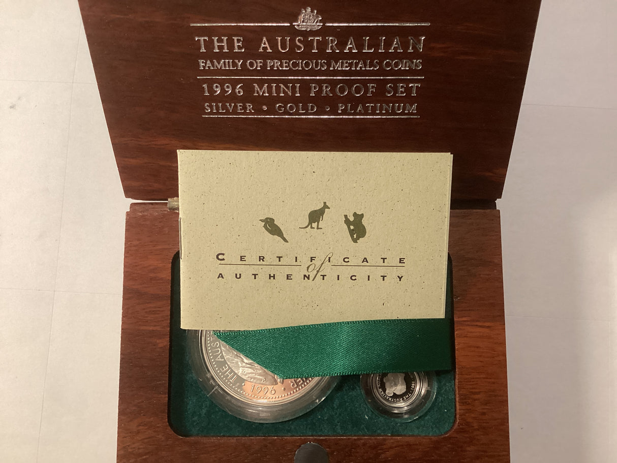 1996 The Australian Family of Precious Metals Proof Set