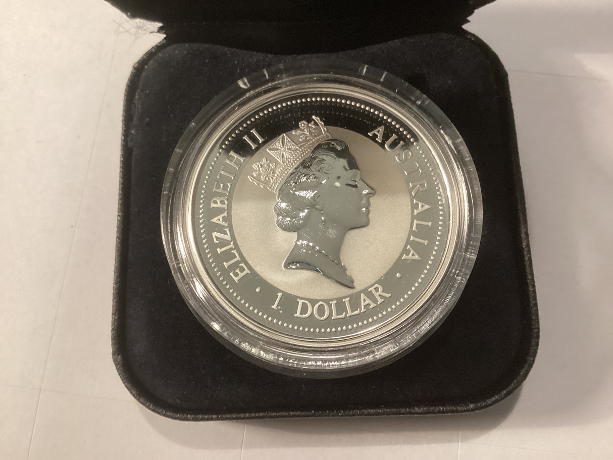 1997 1oz Silver Proof Kookaburra. European Country Privy Series. Denmark