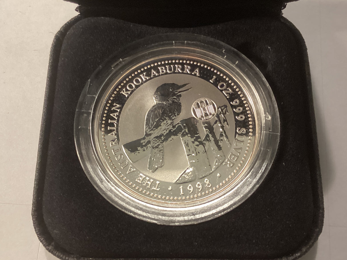 1998 1oz Silver Proof Kookaburra. European Country Privy Series. Spain