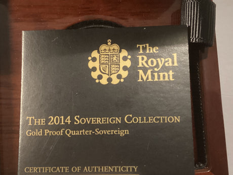 2014 1/4 Proof Sovereign. Royal Mint.