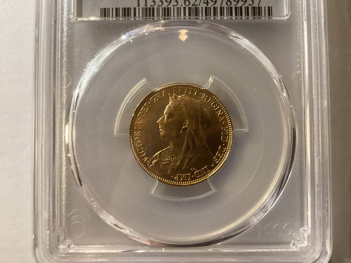 1899-S Sydney Sovereign. S-3877. MS62.