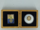 2005 100 Years of Rotary. Coin and Stamp Set.