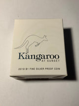 2019 $1 Kangaroo at Sunset Fine Silver Proof Coin.