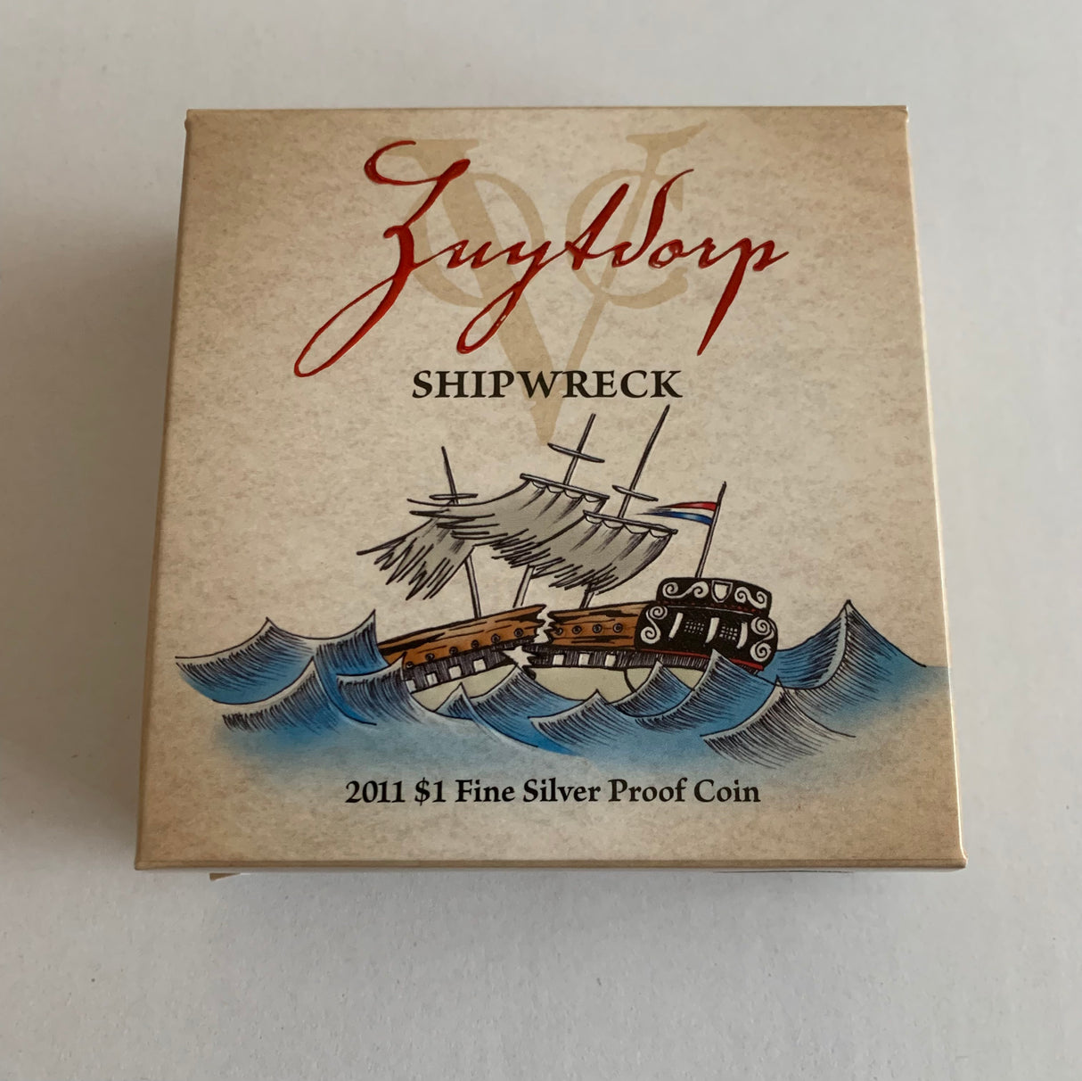 2011 $1 Fine Silver Proof Coin - Zuytdorp Shipwreck