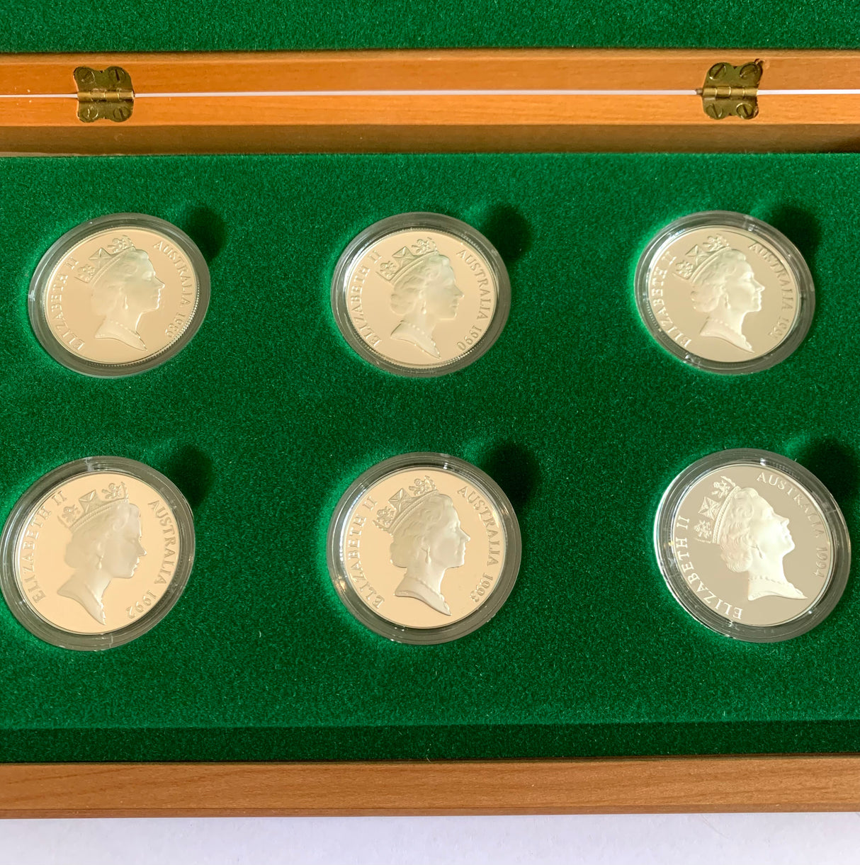 1989-1994 The Birds of Australia Silver Proof Collection - 6 Coins