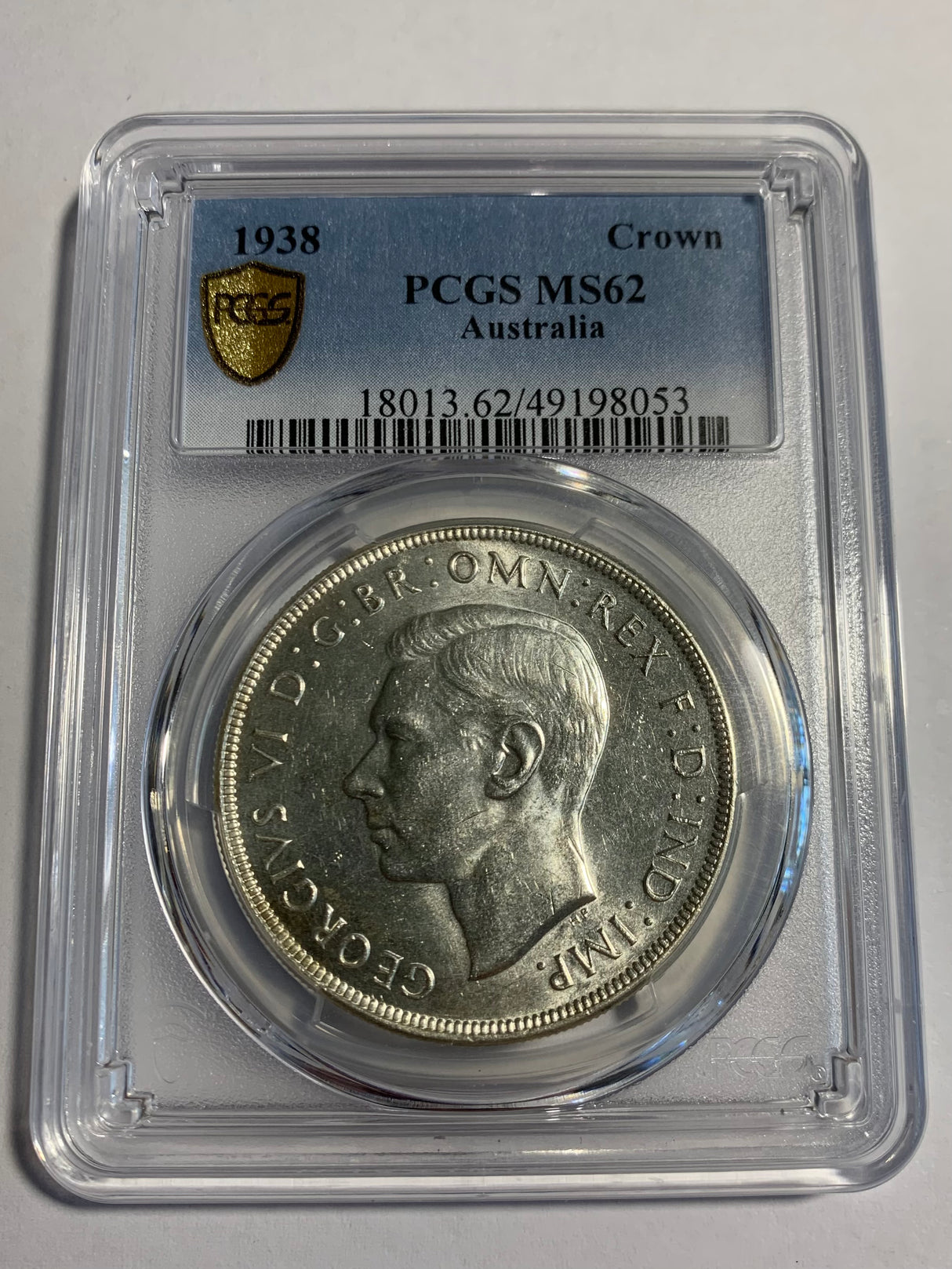 1938 Australian Crown. PCGS MS62