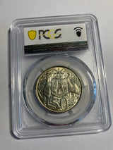 1966 Australian 50c. PCGS MS64