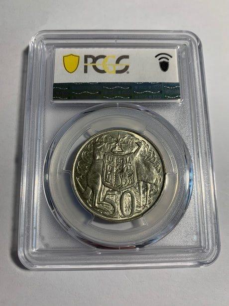 1966 Australian 50c. PCGS MS62