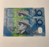 2002 $10 Last Prefix Banknote. Uncirculated. Run of 2. R320aL