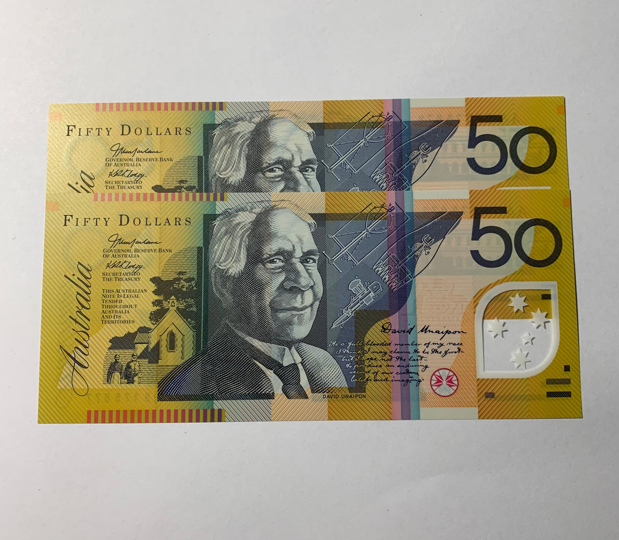 2005 $50 First Prefix Banknote. Uncirculated. Run of 2. R520cF