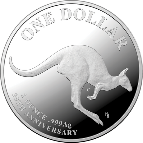 2023 Kangaroo Series 30th Anniversary Mob Of Thirty $1 Fine Silver Proof