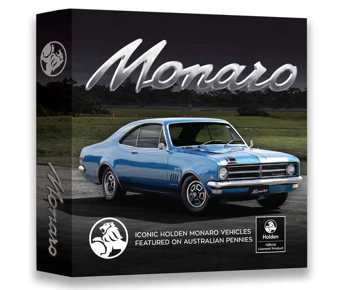 Holden Monaro Gold-plated Penny 9-Coin Collection