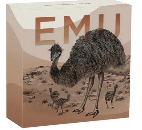 Australian Emu 2024 1oz Silver Coloured Coin