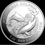 2024 $5 1oz High Relief Silver Proof Coin. Hourglass Dolphin. 1000 made.