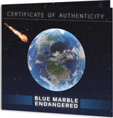 2022 3oz $5 Barbados - Blue Marble Meteorite Coin