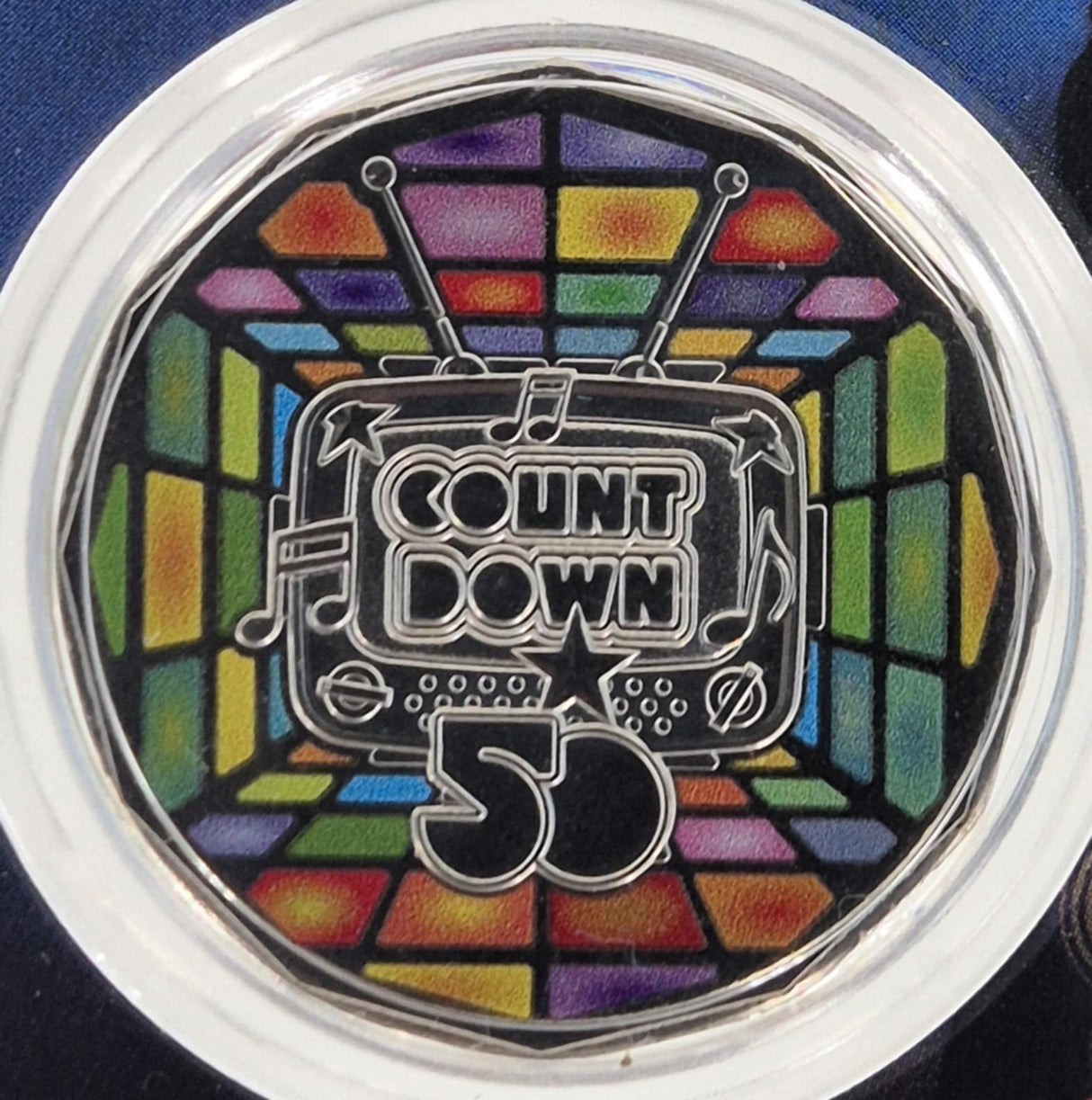 2024 50th Anniversary of Countdown 50c Coloured Uncirculated Coin