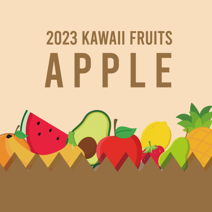 2023 Samoa Kawaii Fruits - Apple 1oz Silver Coloured Proof Coin