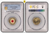 2012 $2 Red Poppy. Remembrance Day. PCGS MS66