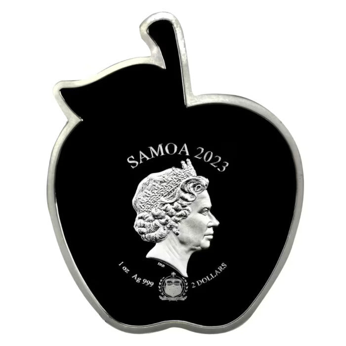 2023 Samoa Kawaii Fruits - Apple 1oz Silver Coloured Proof Coin