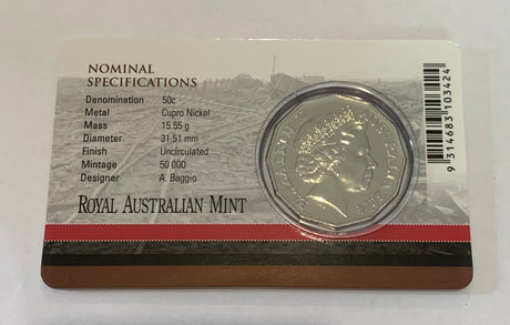 2014 50c Australia At War: The Western Front.