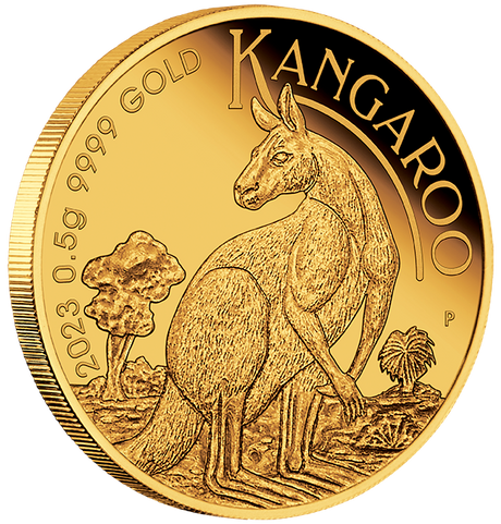 2023 $2 Mini Roo 2023 Gold Coin in Card