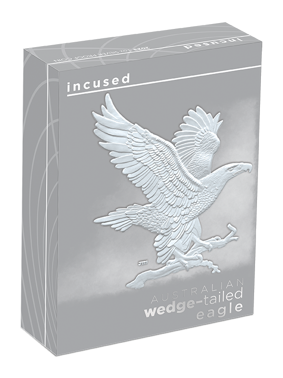 2023 Australian Wedge-tailed Eagle 1oz Silver Incused Coin