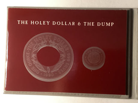 1990 2 Coin Set. The Holey Dollar and the Dump.