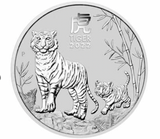 2022 1 oz Perth Mint Year of the Tiger Australian Lunar Bullion Silver Coin
