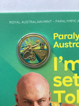 2020 $1 Coloured Frosted Uncirculated Coin Paralympics. Tokyo.