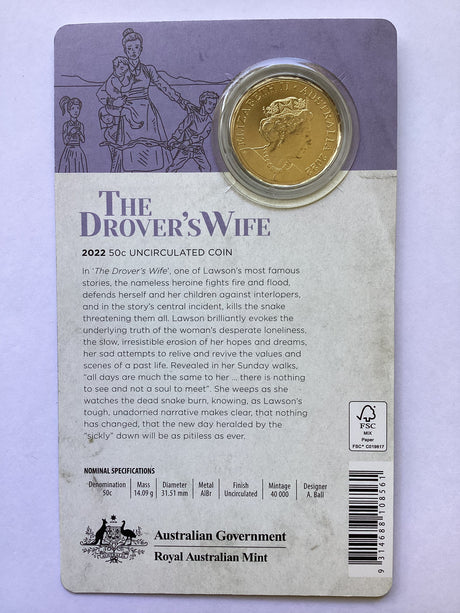 2022 50c The Drover's Wife