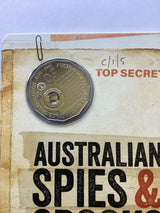 2019 50c 70 Years of Asio Carded Coin. Australian Spies And Spooks