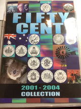 2001-2004 Federation and Commemorative Coin 50c Coin Collection.