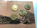 1988 4 Coin Uncirculated $1 Collection. Australian Dollars