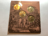 1988 4 Coin Uncirculated $1 Collection. Australian Dollars