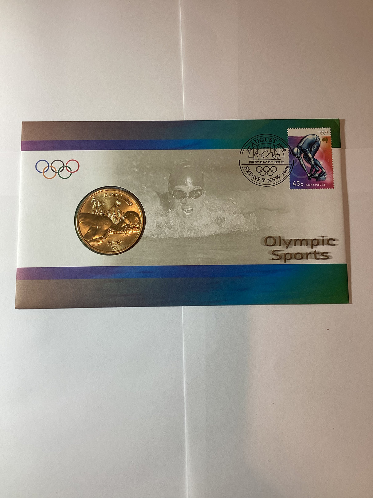 2000 PNC $5  Olympic Sports - Swimming