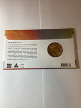 2000 Olympic sports $5 coin in envelope with stamp - Athletics