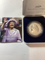 2002 Queen Mother 1 Ounce Silver Proof Coin