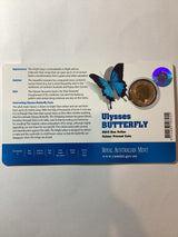 2014 $1 Ulysses Butterfly Colour Printed Coin