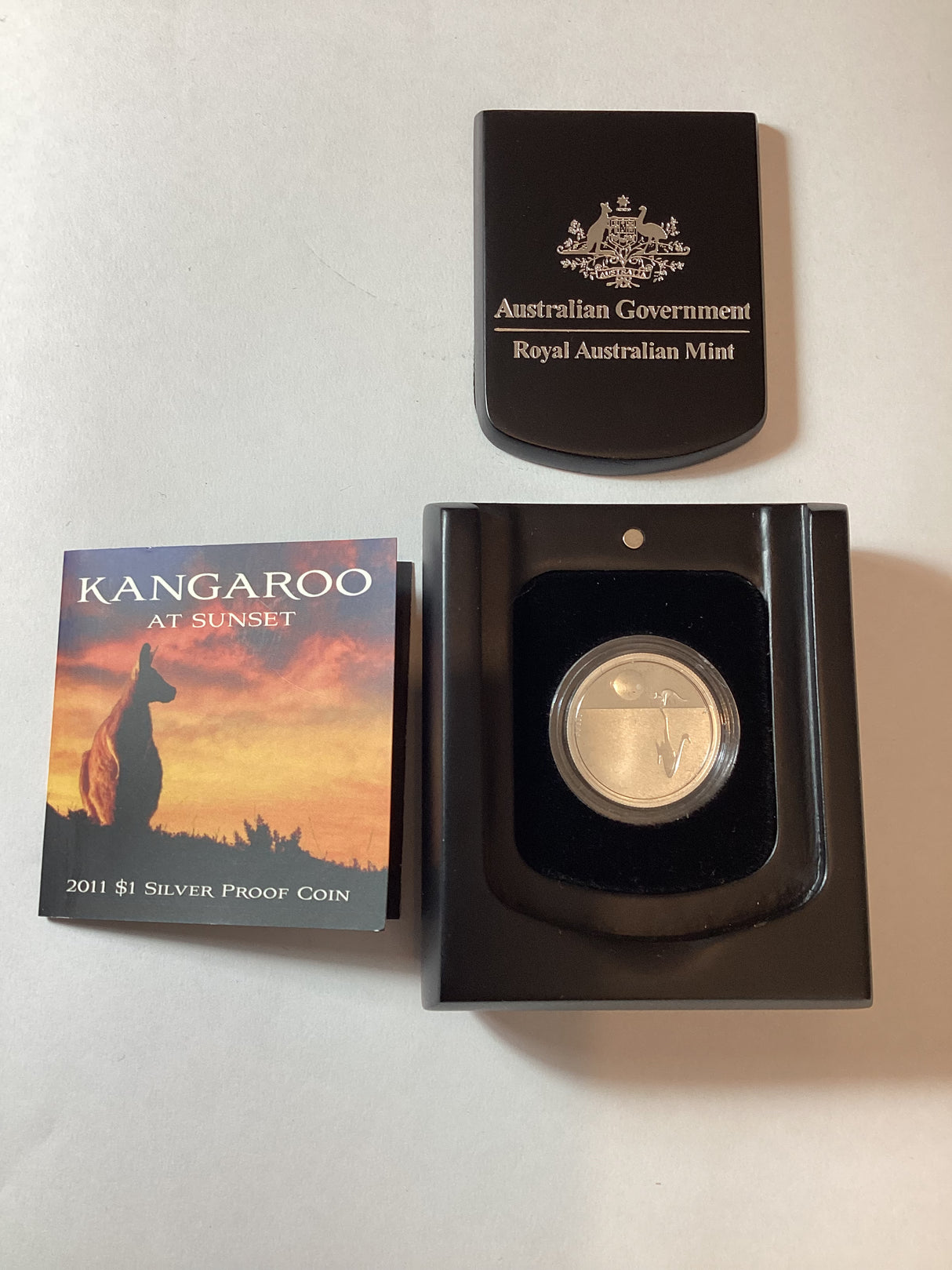 2011 $1 Kangaroo at Sunset Silver Proof Coin