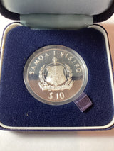 1979 $10 Silver Proof West Samoa Captain Cook  1779-1979