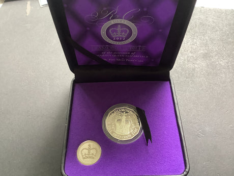 2012 Diamond Jubilee of the accession of Queen Elizabeth II 50c Proof Coin.