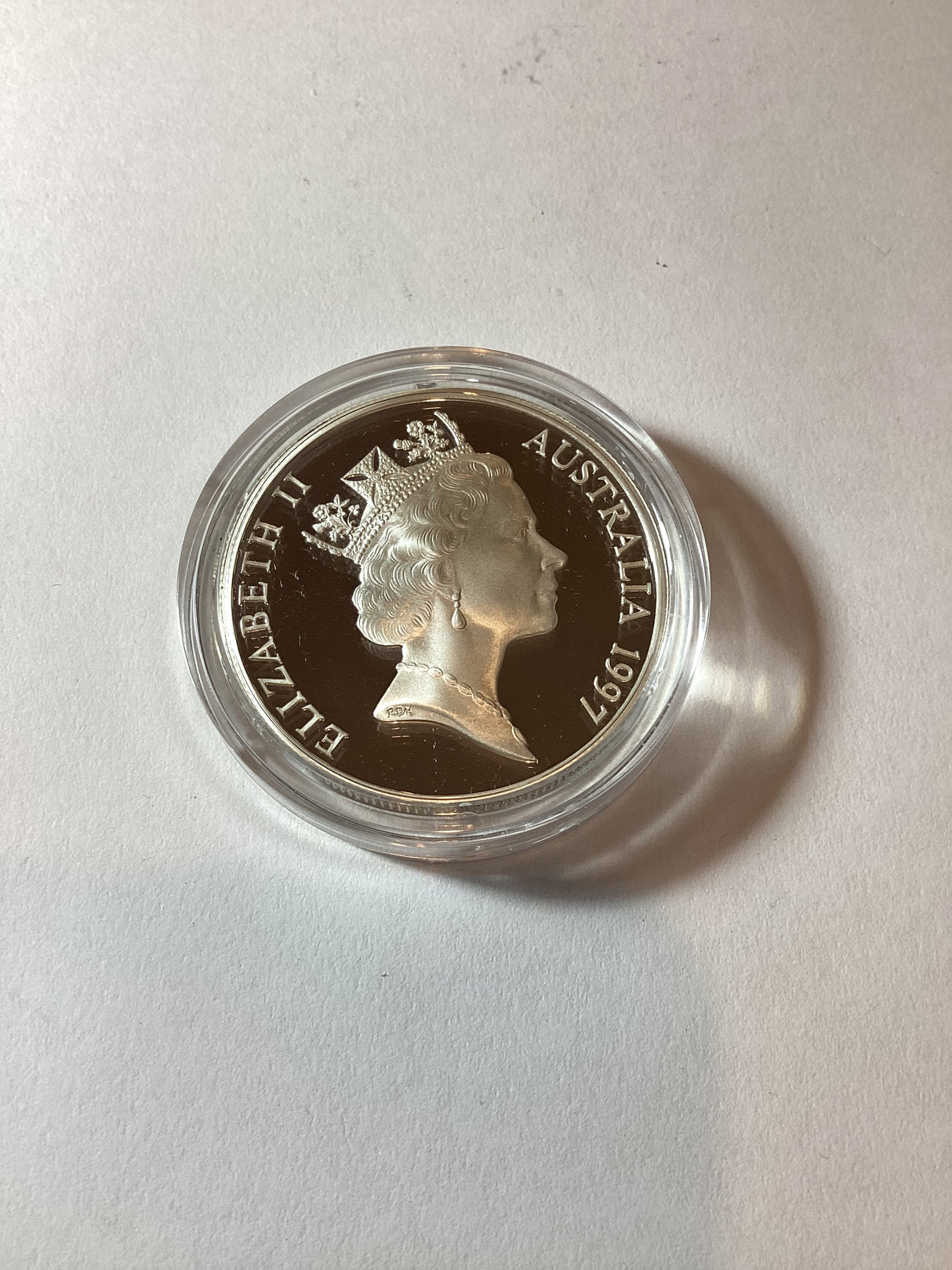 1997 $10 Sterling Silver Proof. Endangered Species Black Cockatoo