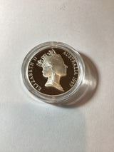 1997 $10 Sterling Silver Proof. Endangered Species Black Cockatoo