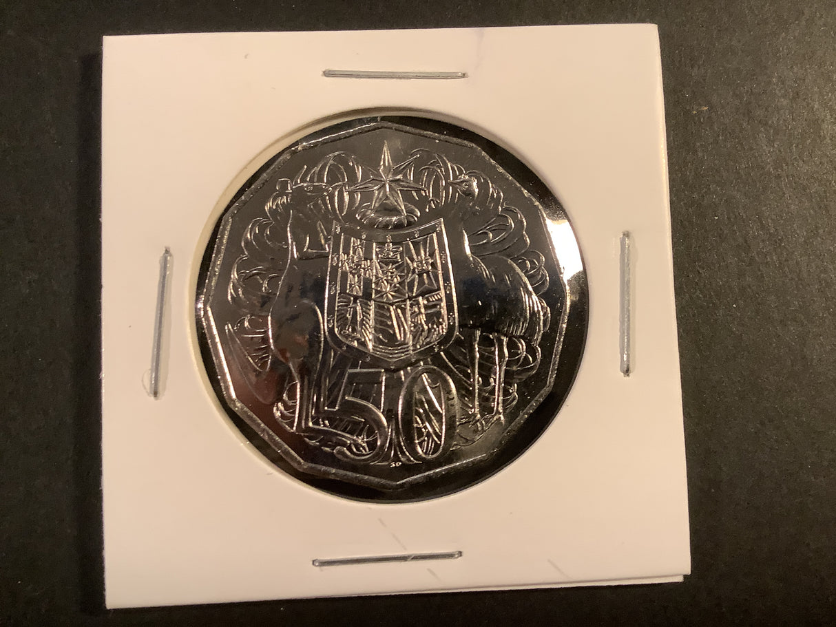 2019 Australian Coat of Arms IRB Uncirculated 50 Cent Coin.