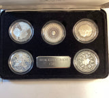 1989 Australia Masterpieces in Silver. 50 Cents Coin Set