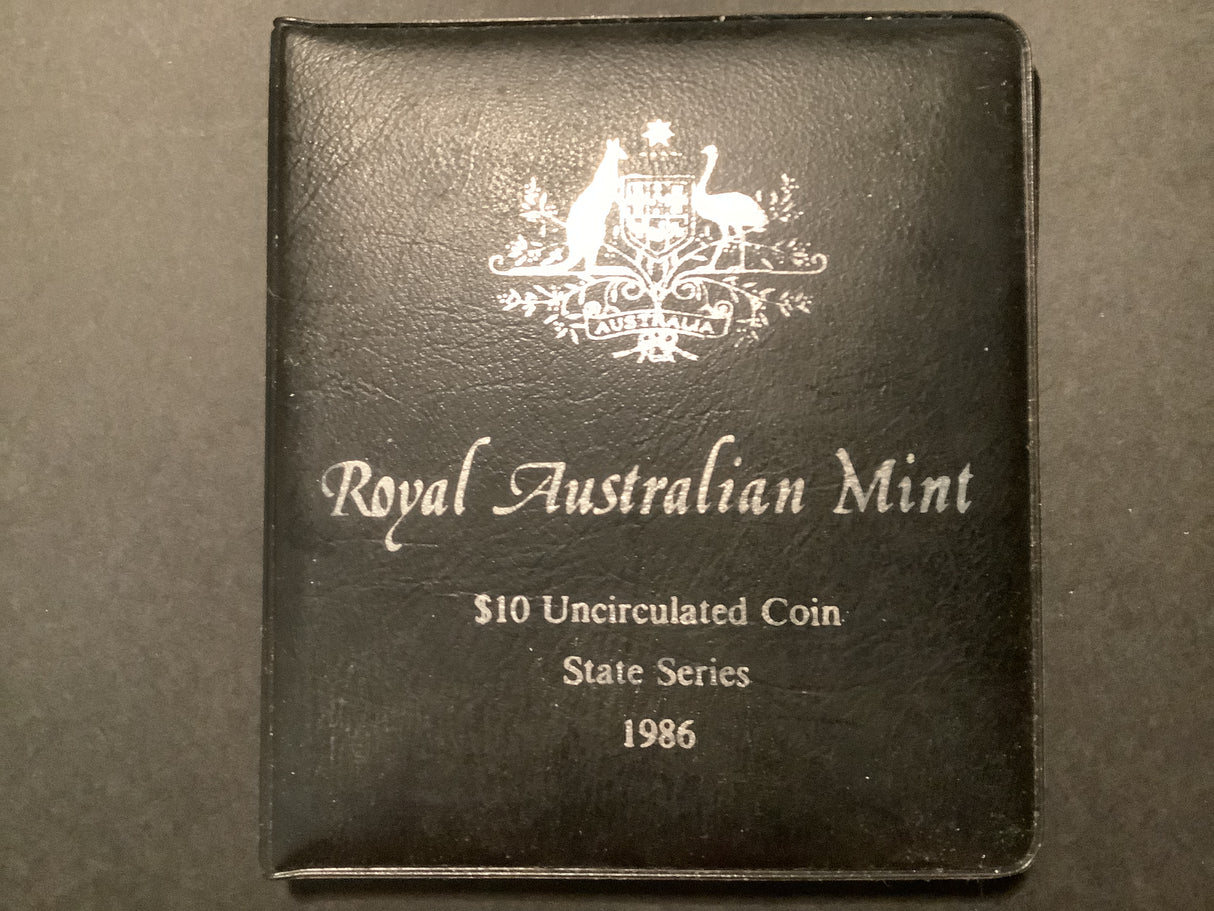 1986 $10 Silver Uncirculated Coin. State Series: South Australia