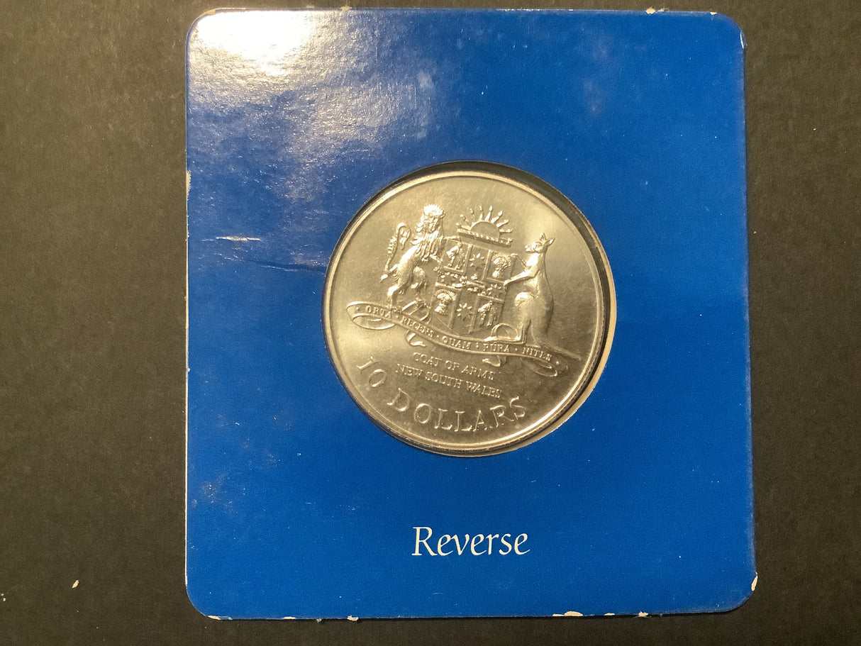 1987 Silver $10 Coin. State Series: New South Wales