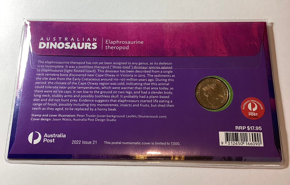 2022 $1 Australian Dinosaurs PNC Purple