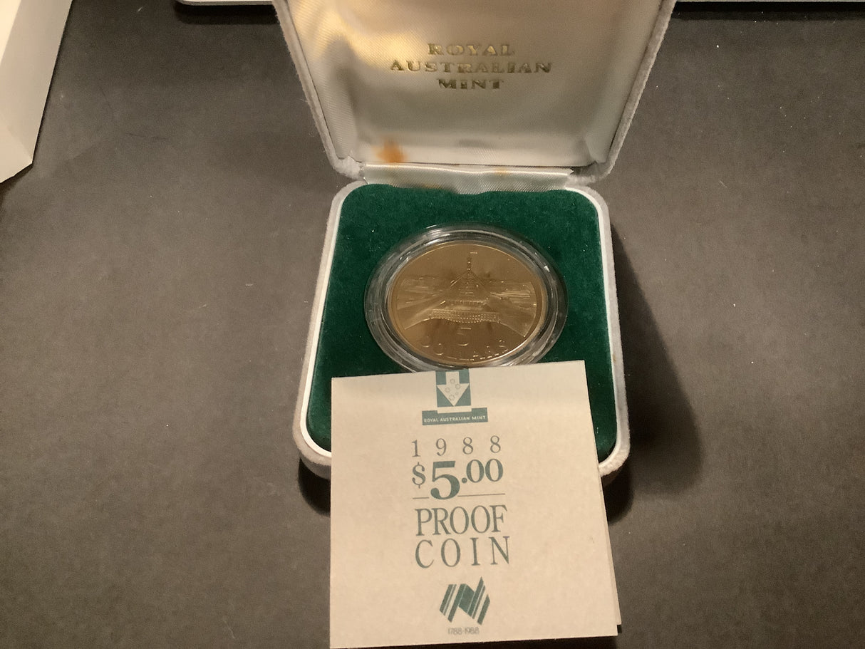 1988 $5 Dollar Proof Coin.