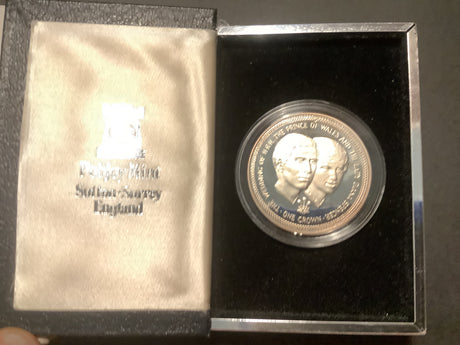 1981 Silver Isle of Man The Marriage of The Price of Wales and Lady Diana Spencer 2 Crown Set.